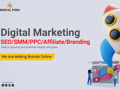 Digital Posh Social Media Marketing and Branding Ideas branding design digital marketing graphic design illustration infographic logo motion graphics social media marketing vector