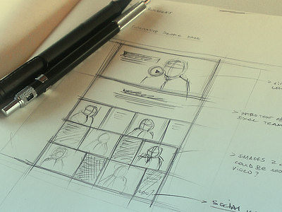 People Page Sketch brainstorming concept design drawing rough sketching ui ui design wip