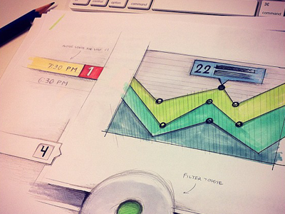 UI sketching ui ui sketch chart sketching bright drawing tabs desk