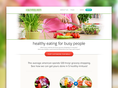 Homepage bright clean food fresh home page homepage large images ui ui design