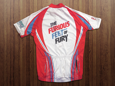 The Furious Feet of Fury bike bike team branding cycle jersey lettering logo team type