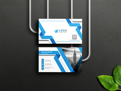 Clean professional corporate business card template app branding design graphic design illustration logo typography vector