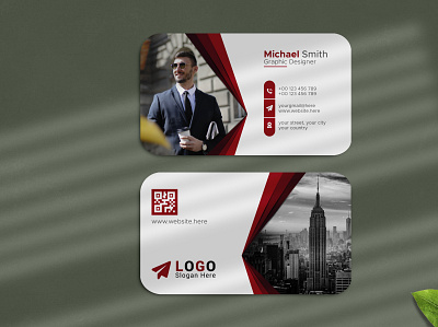 Clean professional corporate business card template app branding design graphic design illustration logo typography