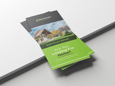 Real estate trifold brochure Design Template