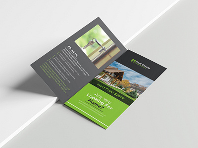 Real estate trifold brochure Design Template