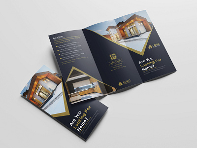 Real estate trifold brochure Design Template app branding design graphic design illustration logo typography