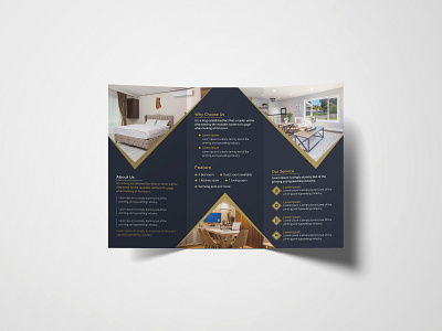 Real estate trifold brochure Design Template branding design graphic design illustration logo typography vector