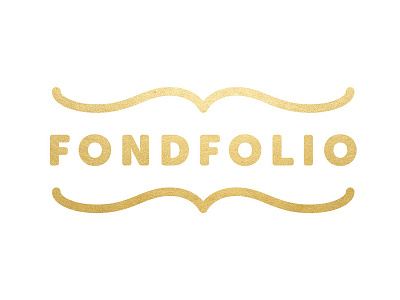 Fondfolio Identity WIP book identity logo