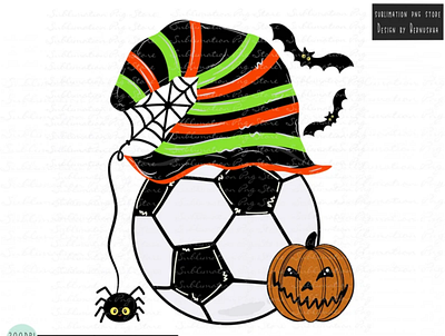Soccer Halloween Png Sublimation Design 3d animation app branding design graphic design illustration logo motion graphics ui vector