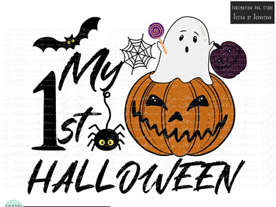 My First Halloween Boy Png Sublimation Design