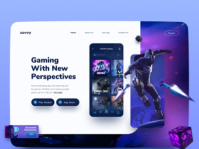 Gaming Website UI