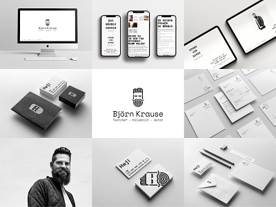 Corporate Design – Björn Krause (Author & Columnist) branding design graphic design illustration logo typography vector