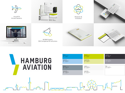Corporate Design – Hamburg Aviation branding design graphic design illustration logo typography vector