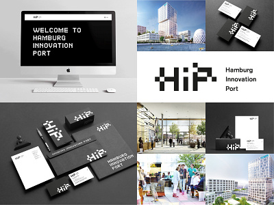 Corporate Design – Hamburg Innovation Port branding design graphic design illustration logo typography vector