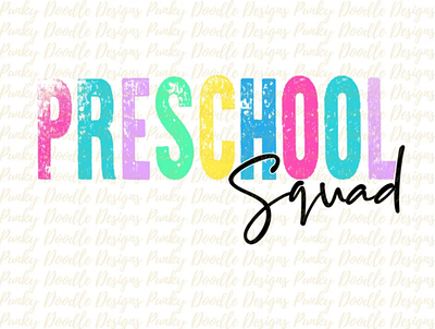 Back to school, Preschool Squad Printable, PNG 3d animation app branding design graphic design illustration logo ui vector