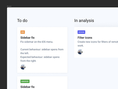 Kanban board in Figma agile agile board board card cards column figma jira kanban tag