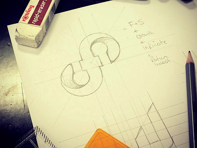 Branding Sketch brand identity logo logodesign paper pencil process sketch