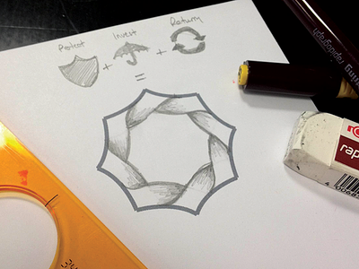 Branding Process Sketching brand identity logo logodesign paper pencil process sketch