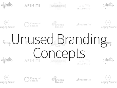 Unused Branding Concepts brand branding logo logo design stationary