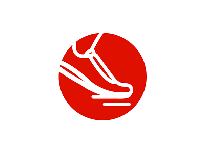 Unused Mark - Run branding foot icon jog jogging line icon run running