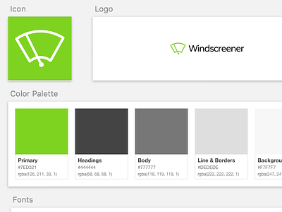 Brand / Asset Guidelines in Sketch app app design brand guidelines branding logo sketch ui ux windscreen wiper