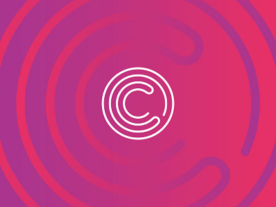 Unused Branding Concept for Community Fibre brand branding community design fibre gradient line logo purple
