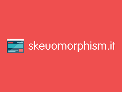 Skeuomorphism.It Photoshop Plugin browser flat flat design logo red round font skeuomorphism