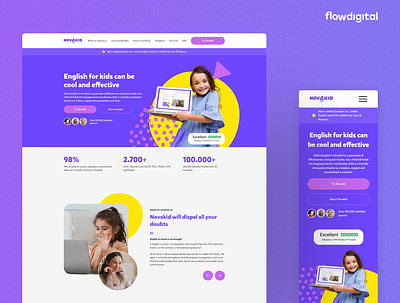 E-learning platform Landing Page ecommerce graphic design landing page ui ux