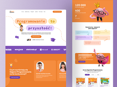 Coding Giants LP landing page ui ux