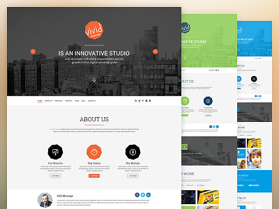 One Page Portfolio Template