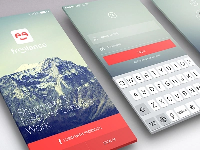 App Mockup app app design flat app freelance iphone app