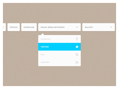 dropdown button bar dropdown menu social media