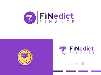 Finedict Finance Logo branding finance graphic design logo ui