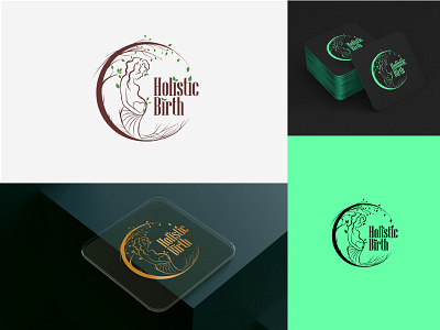 Holistic Birth Logo baby birth branding graphic design logo mother