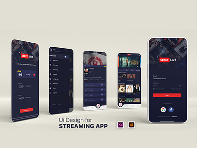 Seret Live Movie APP anymotions app bollywood cinema design entertainment graphic design hollywood movie streaming ui ux