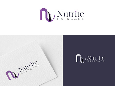 Nutrite Logo (Hair Care) animotions branding design graphic hair haircare logo nutrite ui