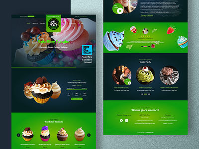 BadaBling Cupcakes - Online Bakery Shop branding client work creative design graphic design logo redesign ui website websitedesign