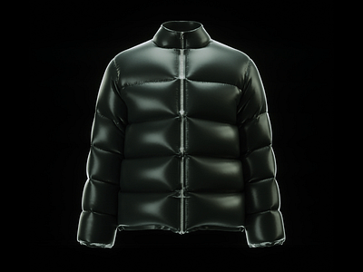Puffer Jacket | Clo3d/Octane Study 3d 3d illustration blender clo3d fashion jacket marvelous designer octane puff jacket puffer jacket render rotating streetwear