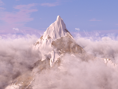 Paramount Mountain clarisseifx clouds design environment houdini mountain nature procedural