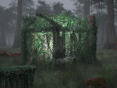 The light of the ruins aftereffects clarisseifx environment forest houdini nature quixel ruins speedtree vegetation