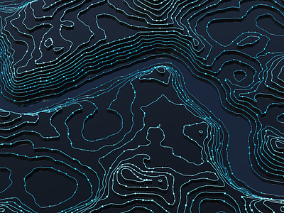 Topographic Land abstract houdini landscape topographic