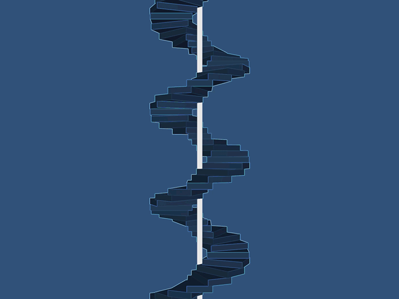 Infinite staircase aftereffects loop