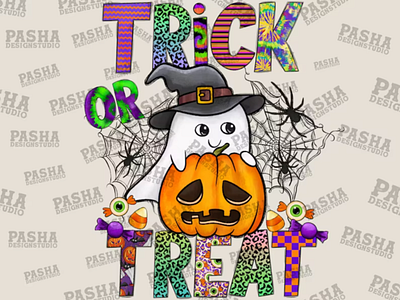 Trick Or Treat Png, Happy Halloween Png, Spooky Png 3d animation app branding design graphic design illustration logo motion graphics typography ui ux vector