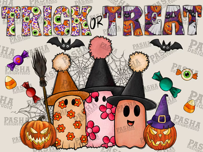 Trick Or Treat Ghost Png, Happy Halloween Png 3d animation app branding design graphic design illustration logo motion graphics ui