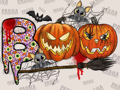 Boo Png, Trick Or Treat Png, Happy Halloween, Halloween Png 3d animation app branding design graphic design illustration logo motion graphics ui vector