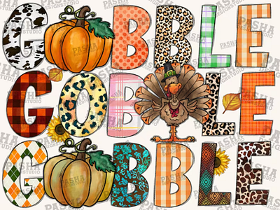 Gobble Png File, Thanksgiving Day png, Turkey Png