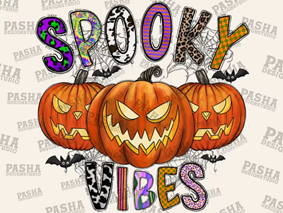 Spooky Vibes Png, Halloween Png, Western Halloween Png 3d animation app branding design graphic design illustration logo motion graphics ui vector