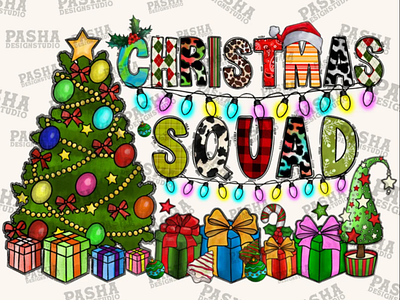 Christmas Squad Png, Merry Christmas Png 3d animation app branding design graphic design illustration logo ui vector