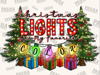 Christmas Lights Are My Favorite Color Png 3d animation app branding design graphic design illustration logo ui vector