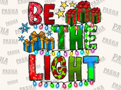 Be The Light Png, Christmas, Christmas Light PNG